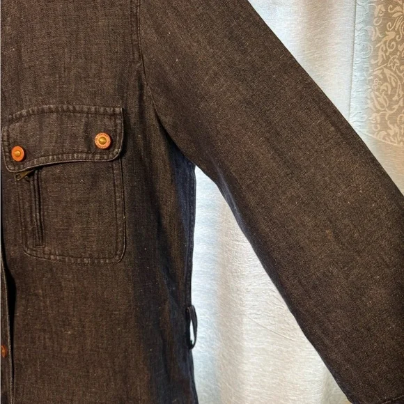 Lauren Ralph Lauren 6 Denim Shirt Dress Midi Shift Sheath Knee Lengths W/Belt - Picture 5 of 13